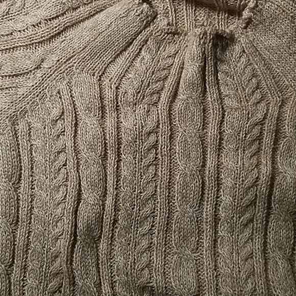 bleu gray Cable Knit Ladies Sweater Small - Picture 3 of 5